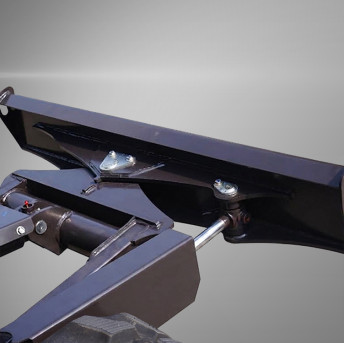 Optional 4‑way dozer blade 